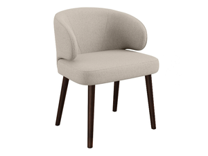 PENTA - Fabric chair with armrests _ DÔME DECO